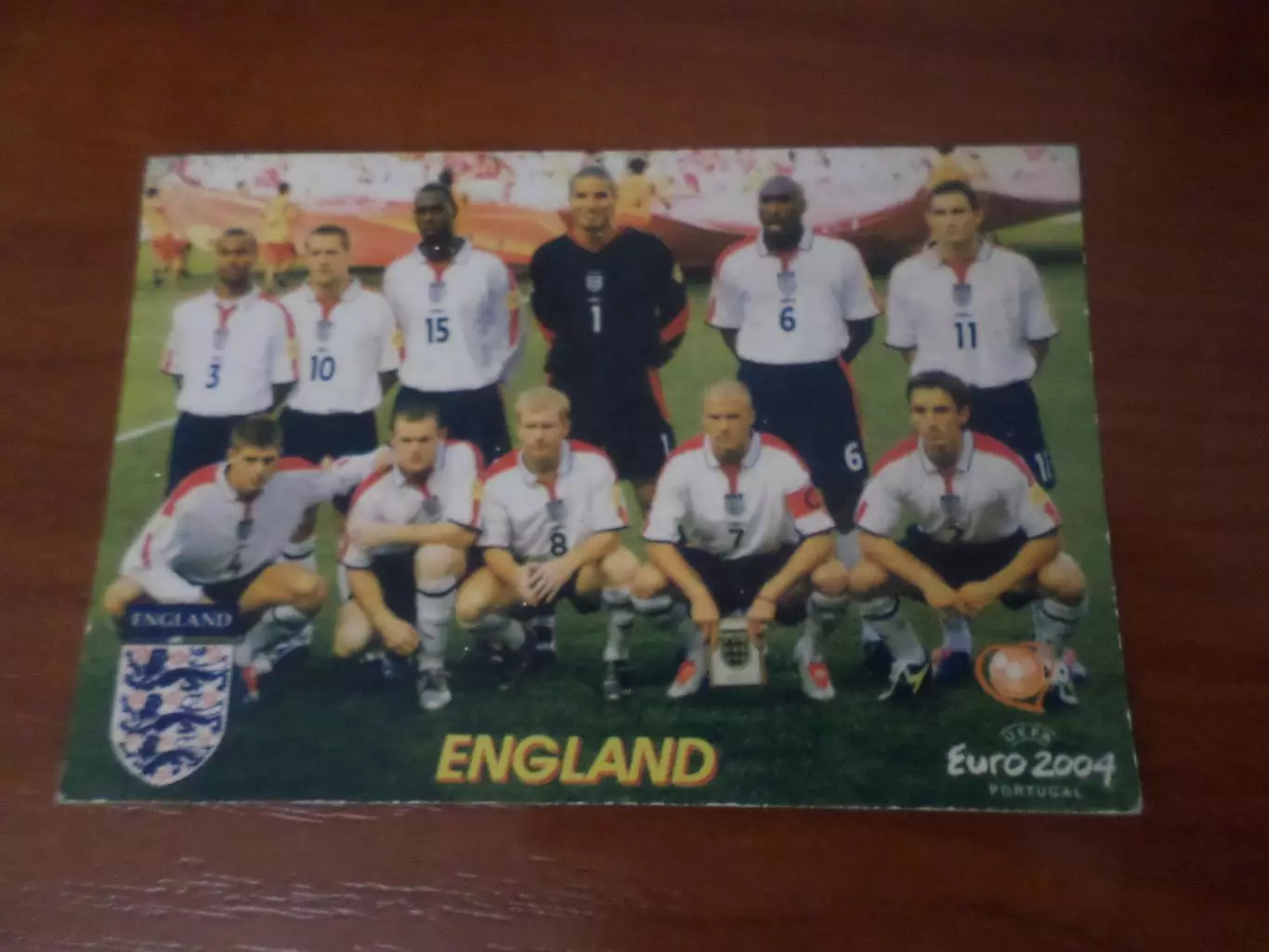 Календарик сборная Англии 2005 г