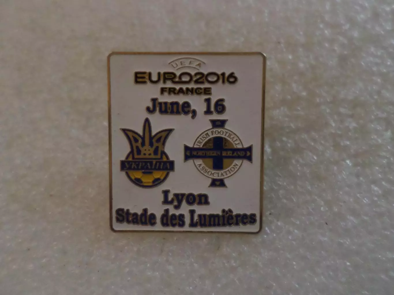 Значок ЕВРО-2016 Украина - Северная Ирландия