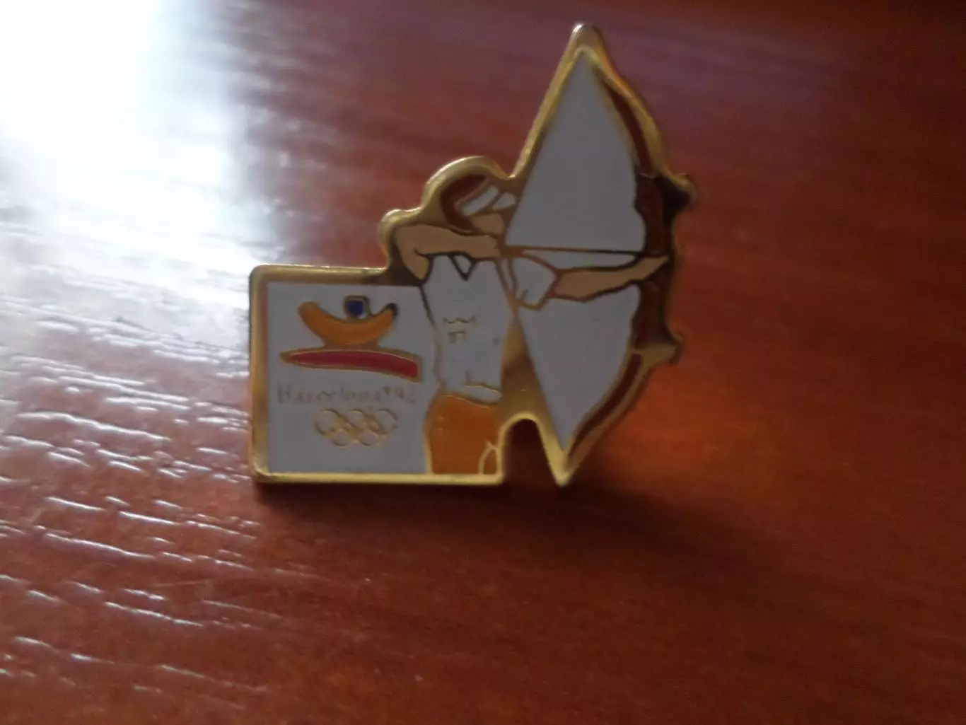 Значок Олимпиада 1992 г Барселона Стрельба из лука