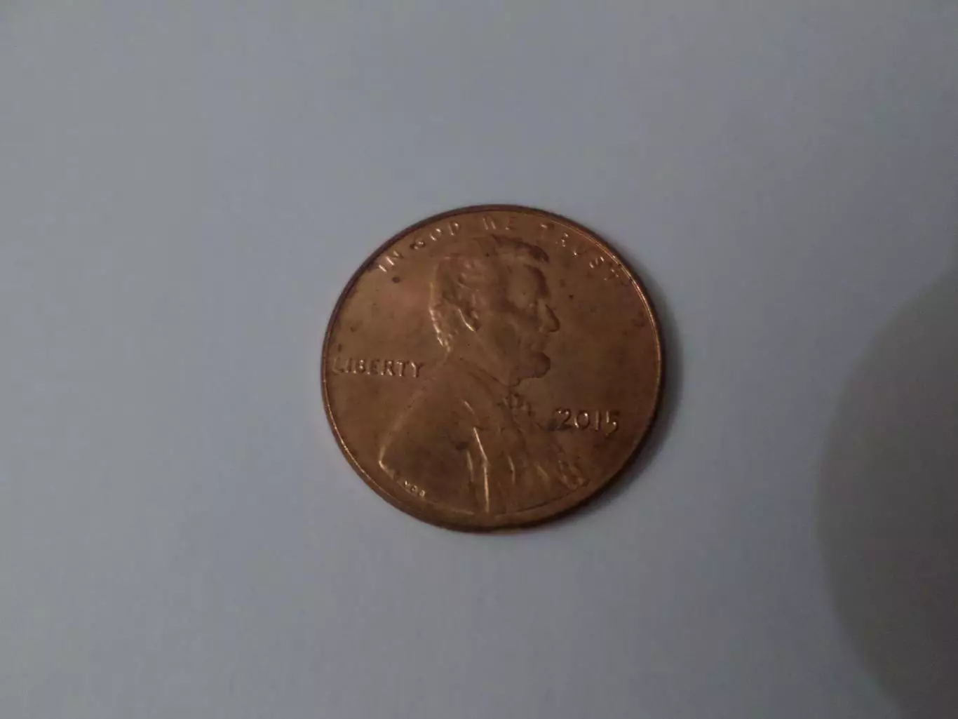 Монета 1 цент США 2015 г