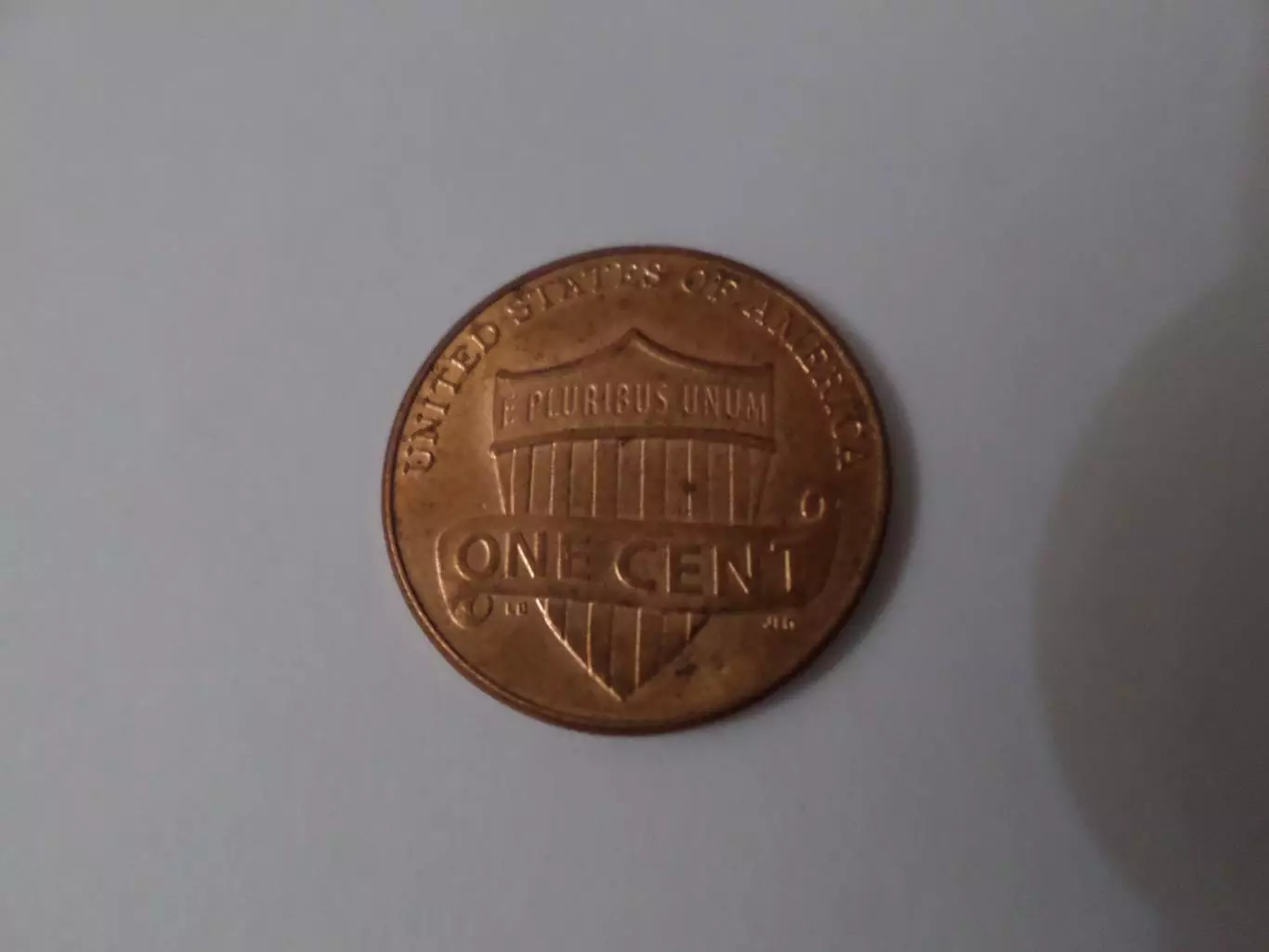 Монета 1 цент США 2016 г 1
