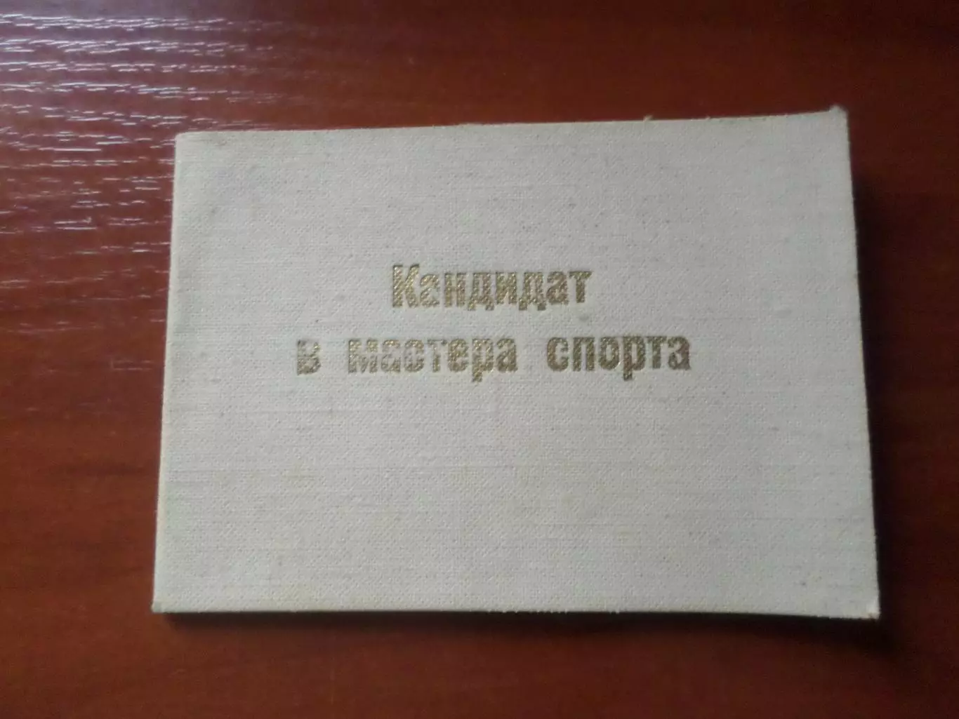 удостоверение Кандидат в мастера спорта 1999 г