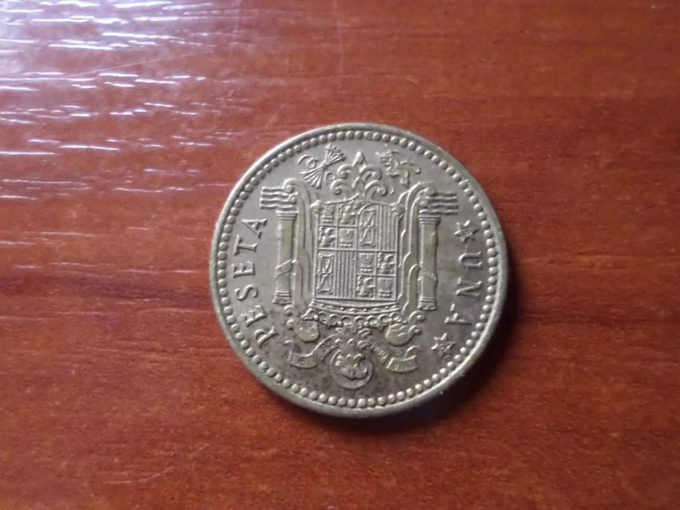 Монета 1 песета Испания 1975 г ( Франко, обр. 1966 г) 1