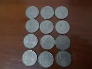 Монеты 10 рублей 1993 г Россия 12 шт