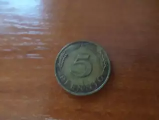 монета 5 пфеннигов ФРГ Германия 1975 г