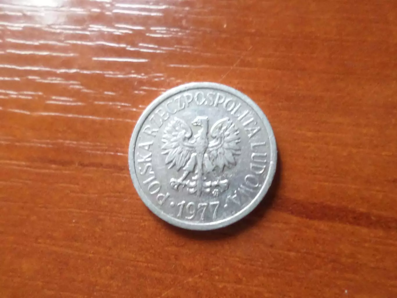 Монета 10 грошей Польша 1977 г 1