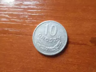 Монета 10 грошей Польша 1977 г