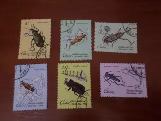 Марки Куба фауна Насекомые 1980 гаш