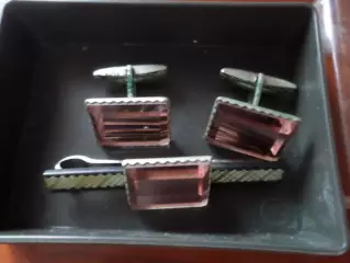 Гарнитур Элегант запонки и зажим для галстука