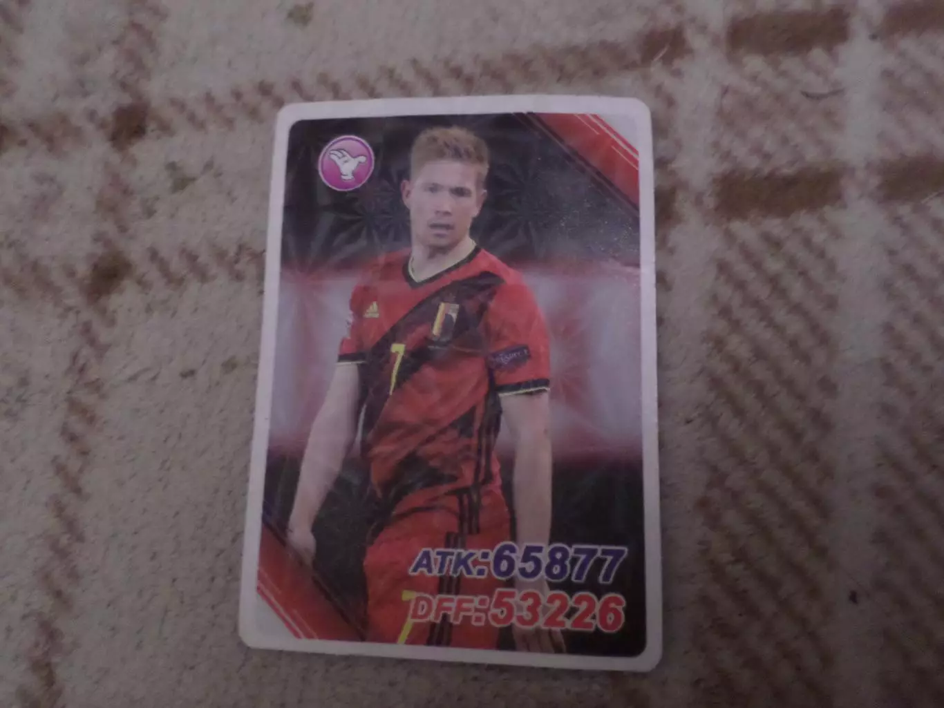 карточка Футбол Де Брюйне Бельгия