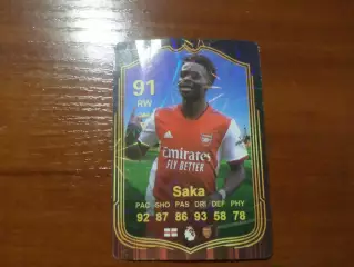 карточка Футбол Сака Арсенал Лондон