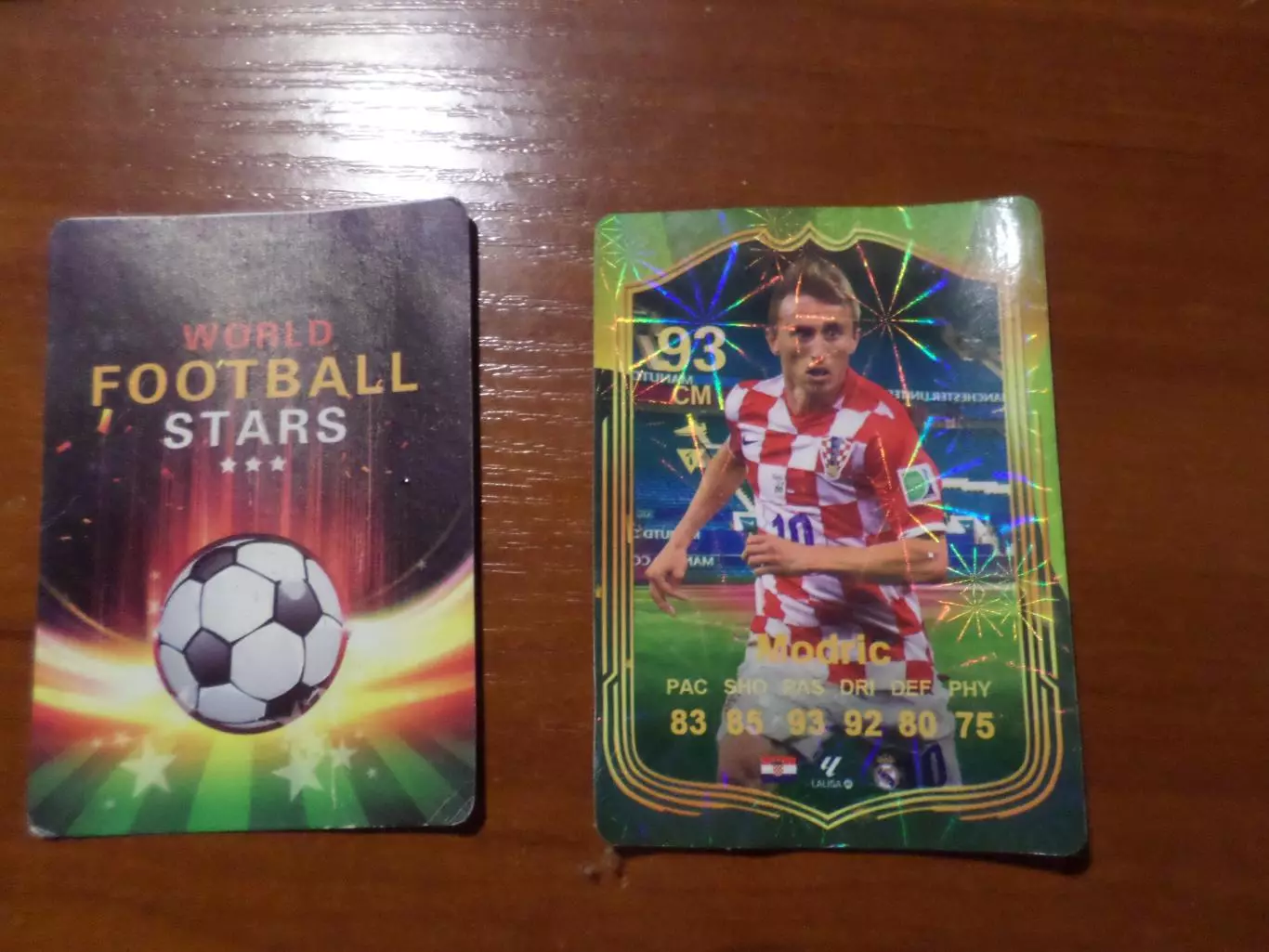 карточка Футбол Модрич Хорватия