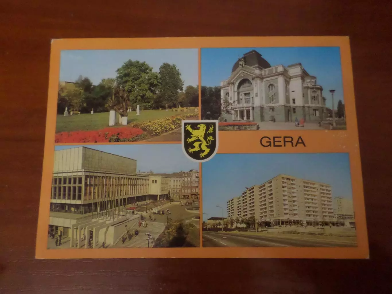открытка город Гера Германия ГДР