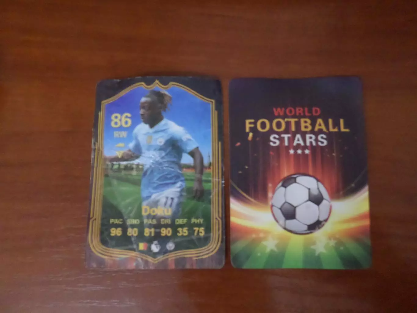 карточка Футбол Доку Манчестер Сити