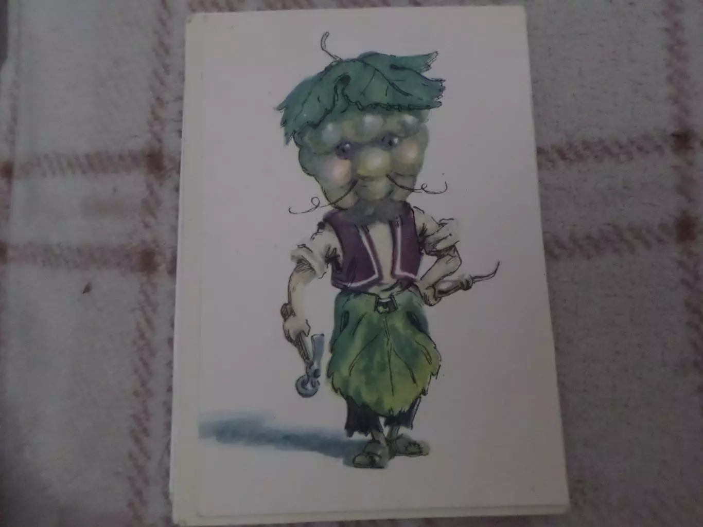 открытка Сапожник-виноград 1956 г б\у