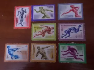марки СССР Олимпиада-80 Москва 1980 г легкая атлетика негаш
