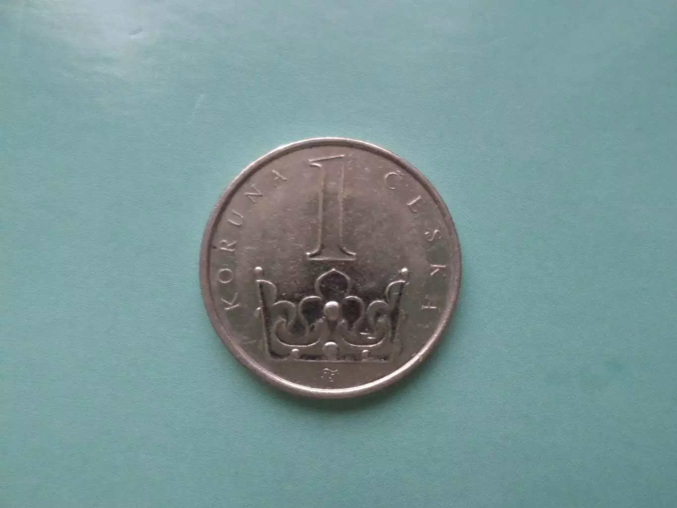 Монета 1 крона Чехия 2006 г