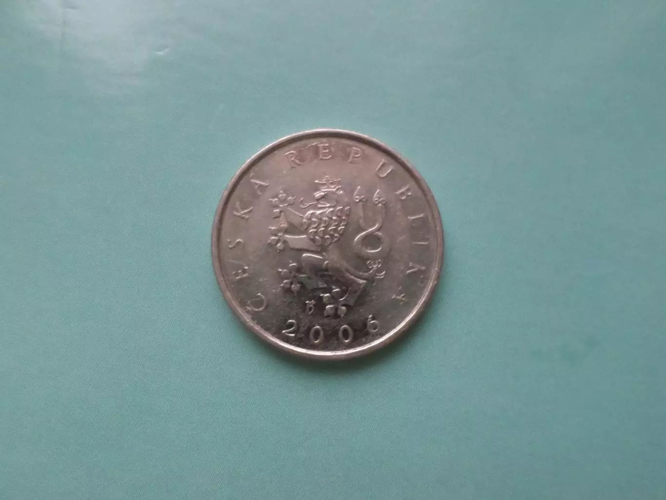 Монета 1 крона Чехия 2006 г 1