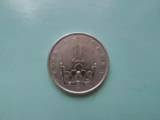 Монета 1 крона Чехия 2006 г