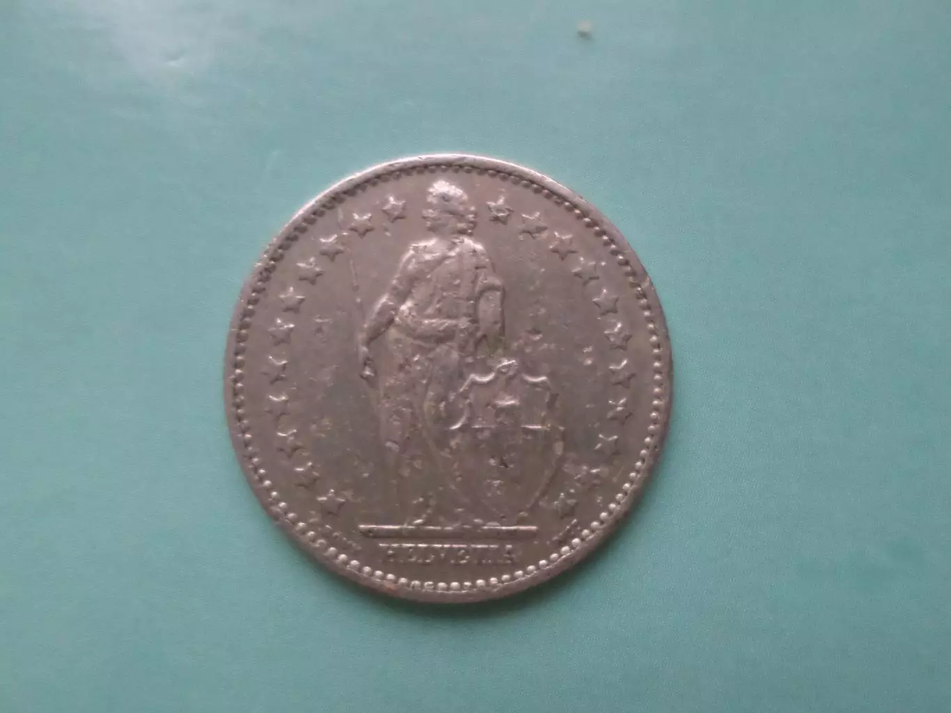 Монета 1 франк Швейцария 1981 г 1