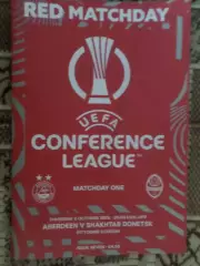 программа Абердин Шотландия - Шахтер Донецк 2025 г