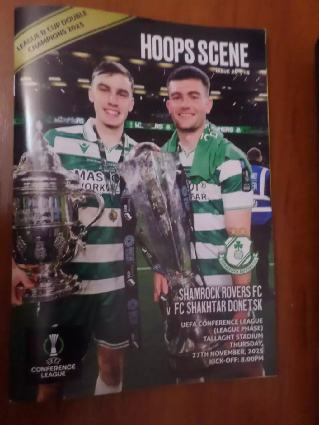 программа Шемрок Роверс Ирландия - Шахтер Донецк 2025 г