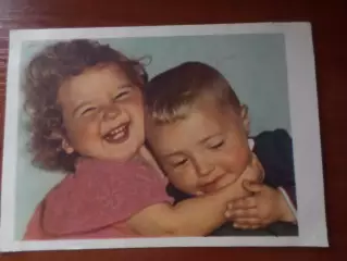 открытка Друзья 1958 г б\у