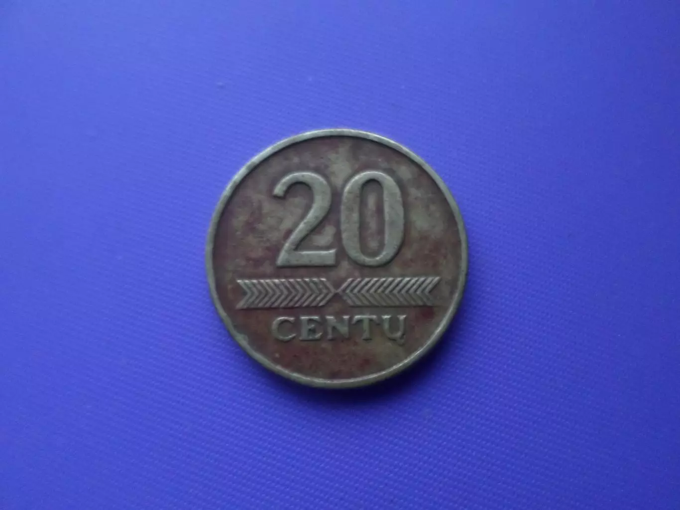 Монета 20 центов Литва 1997 г