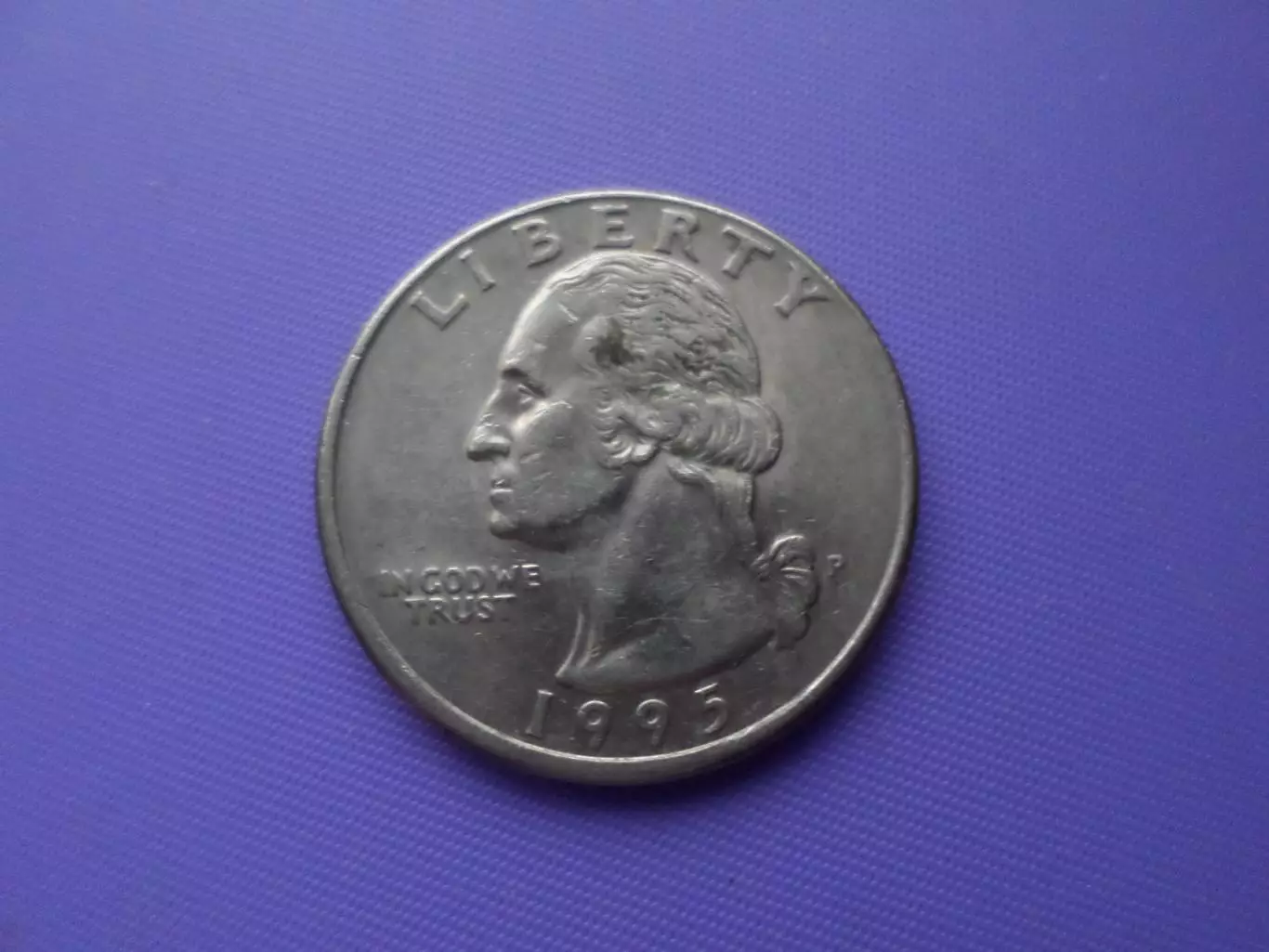 Монета 25 центов квотер США 1995 г