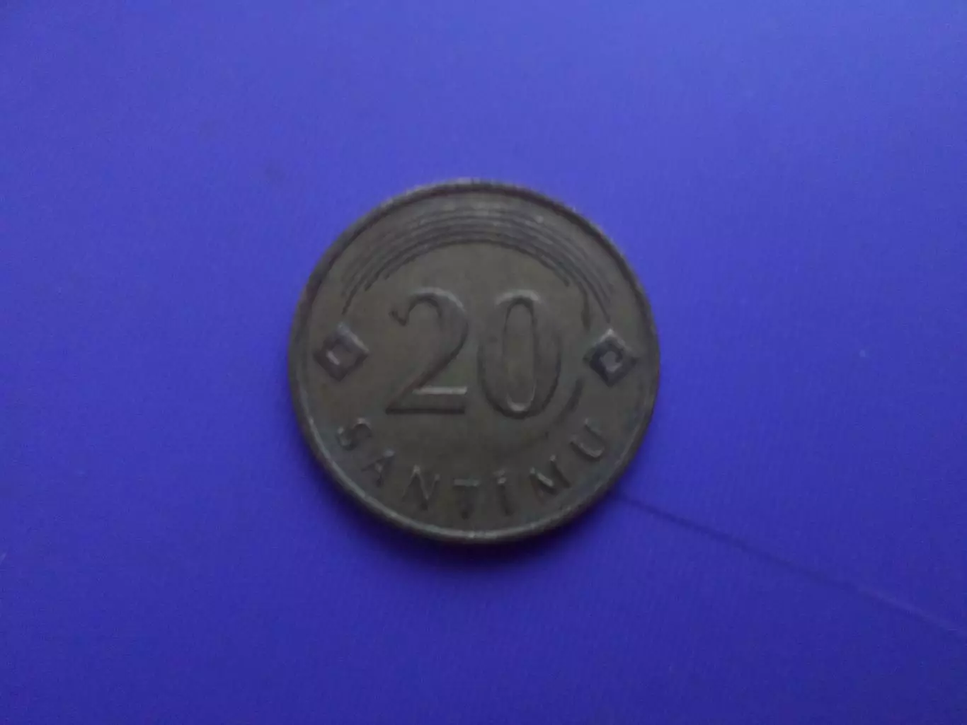 Монета 20 сантимов Латвия 2009 г