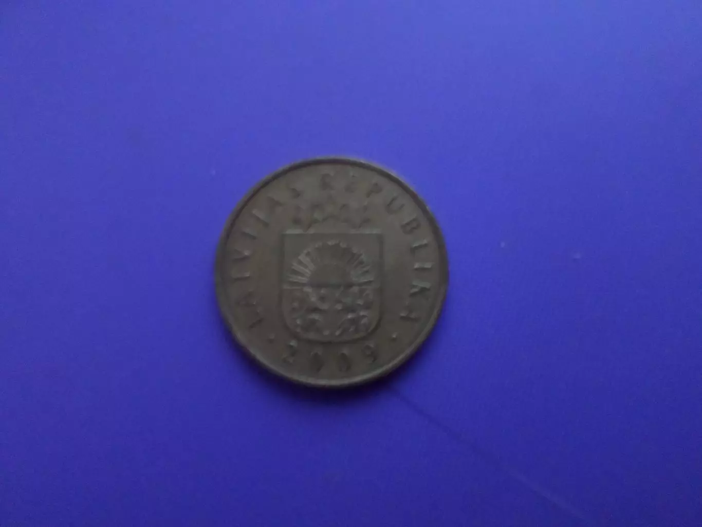 Монета 20 сантимов Латвия 2009 г 1