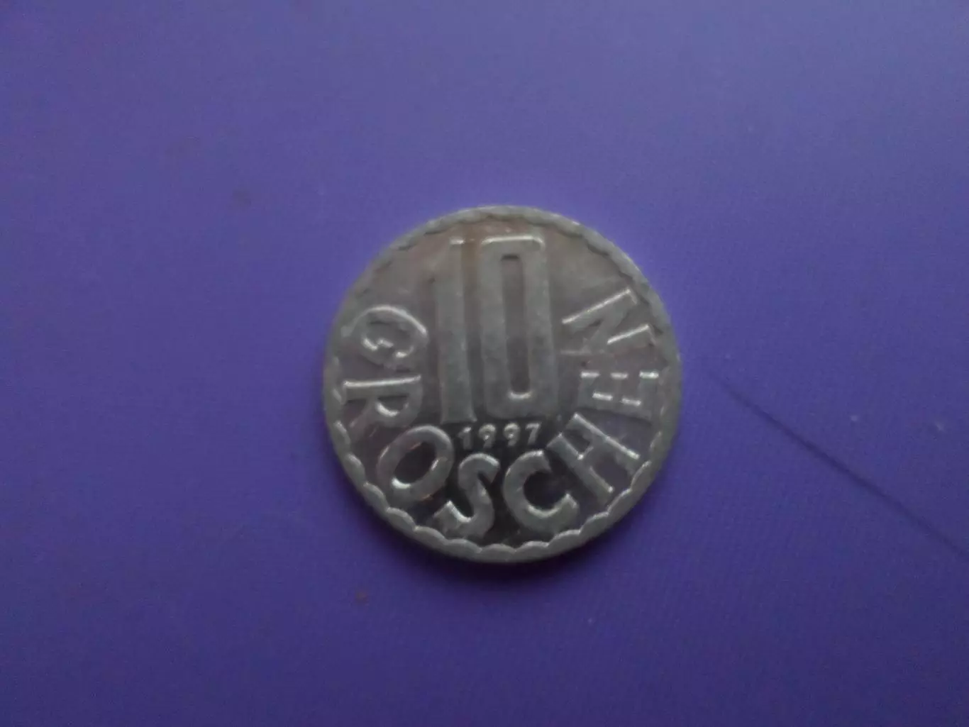 Монета 10 грошей Австрия 1997 г