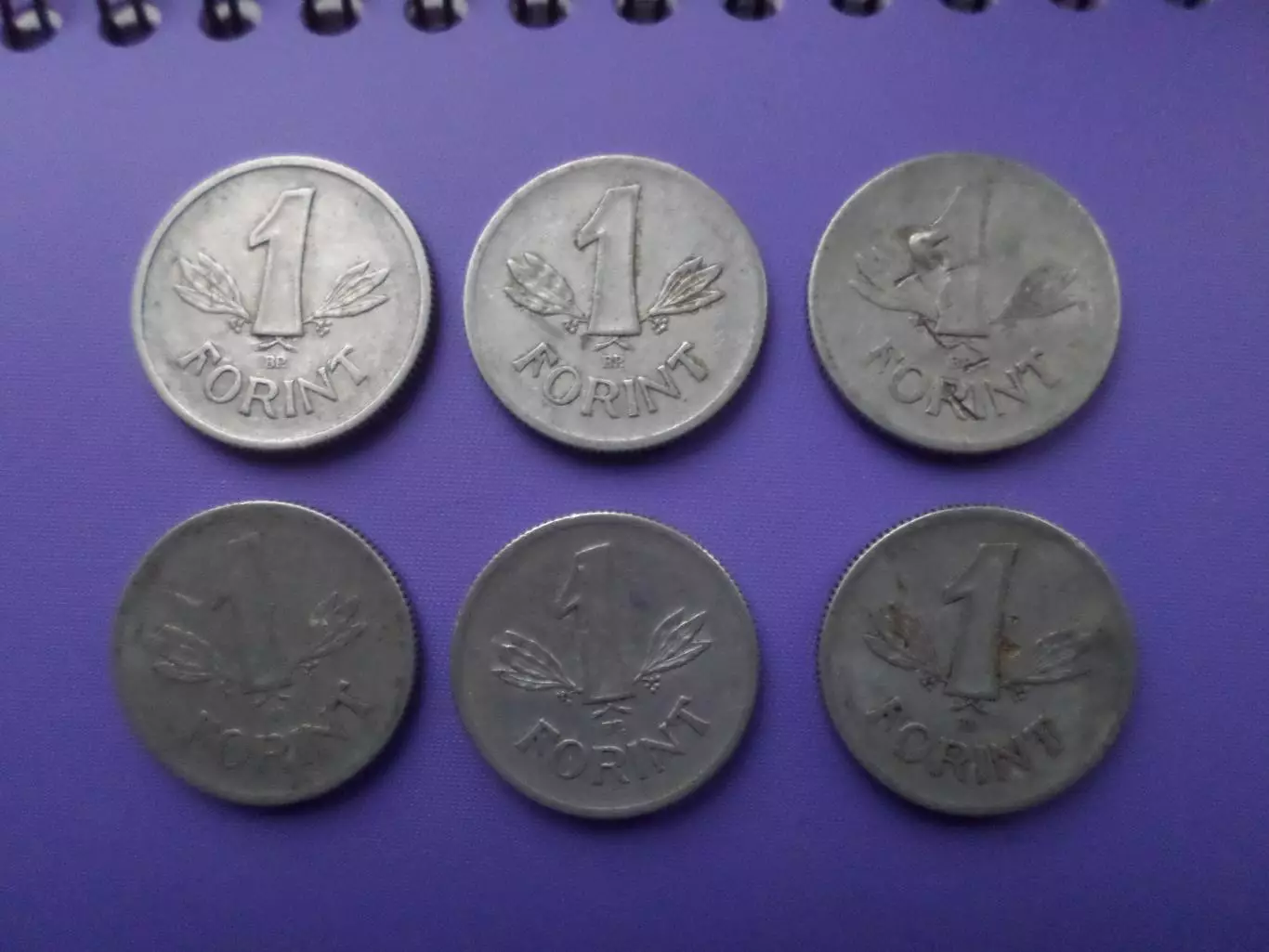 монеты 1 форинтов Венгрия 6 шт