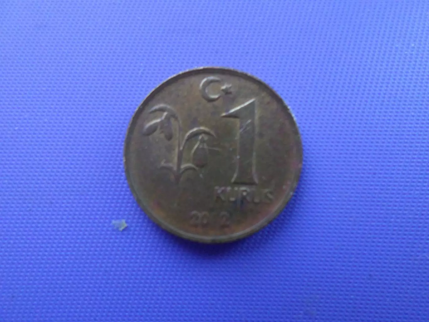 Монета 1 куруш Турция 2012 г