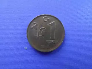 Монета 1 куруш Турция 2012 г