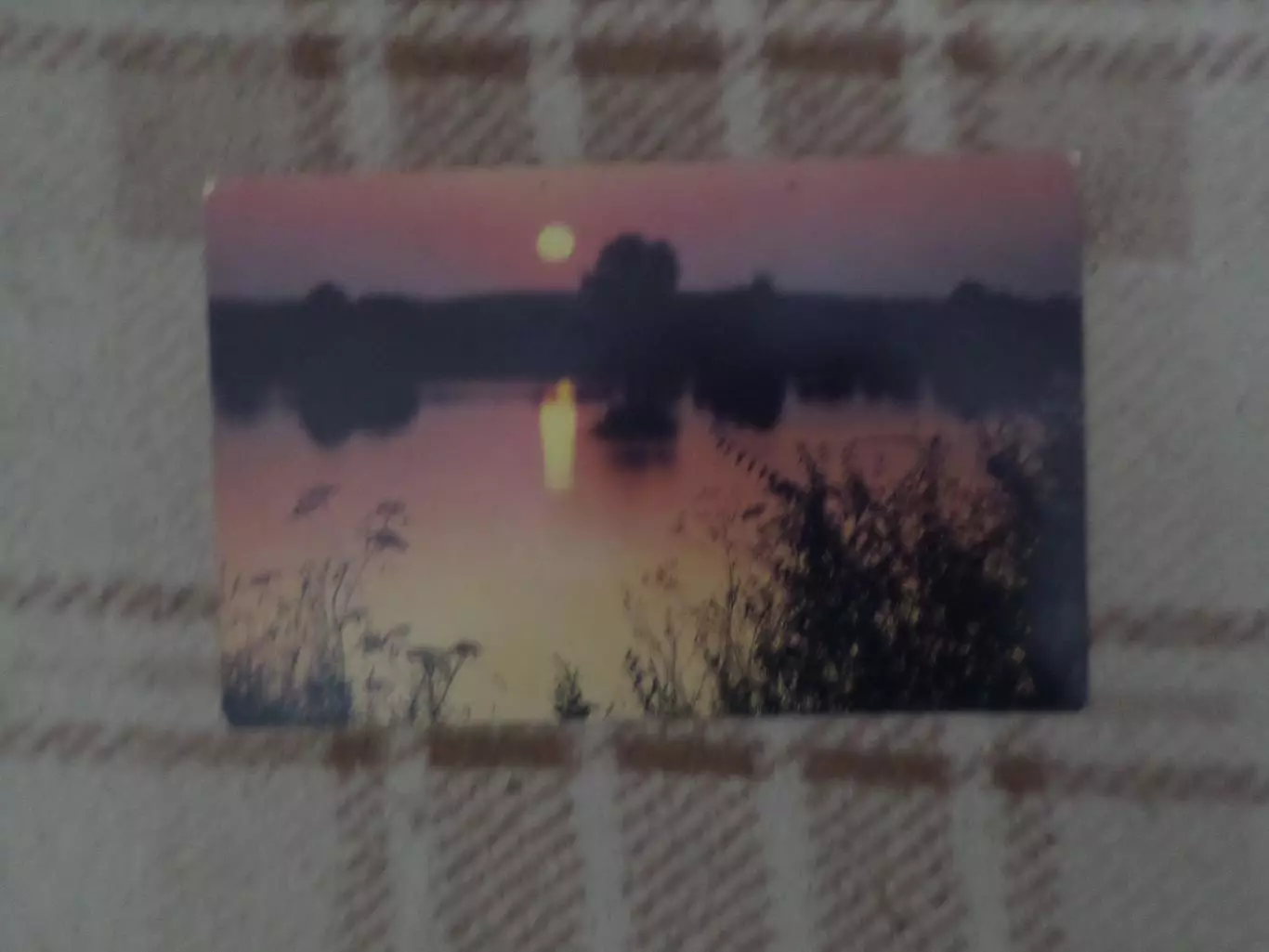 открытка На Селигере 1988 г