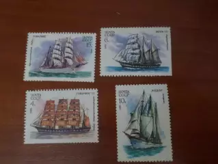 марки СССР Парусники 1981 г негаш