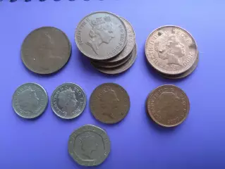 Монеты 1,2,5,20 пенсов Великобритания на сумму 50 пенсов