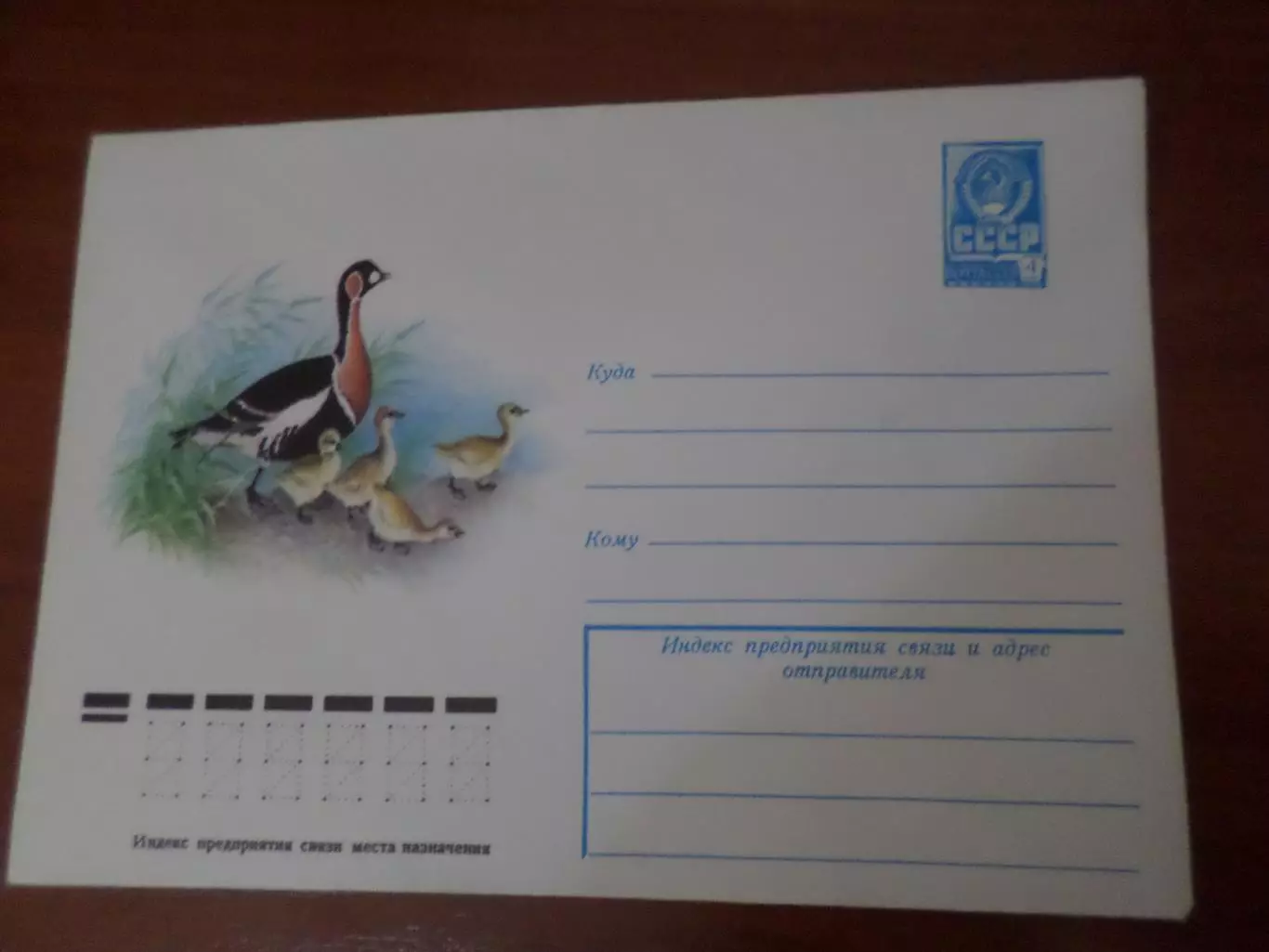 конверт СССР ХМК Краснозобая казарка 1978 г