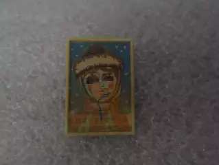 значок детский Снегурочка переливной