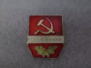 значок Дружинник СССР
