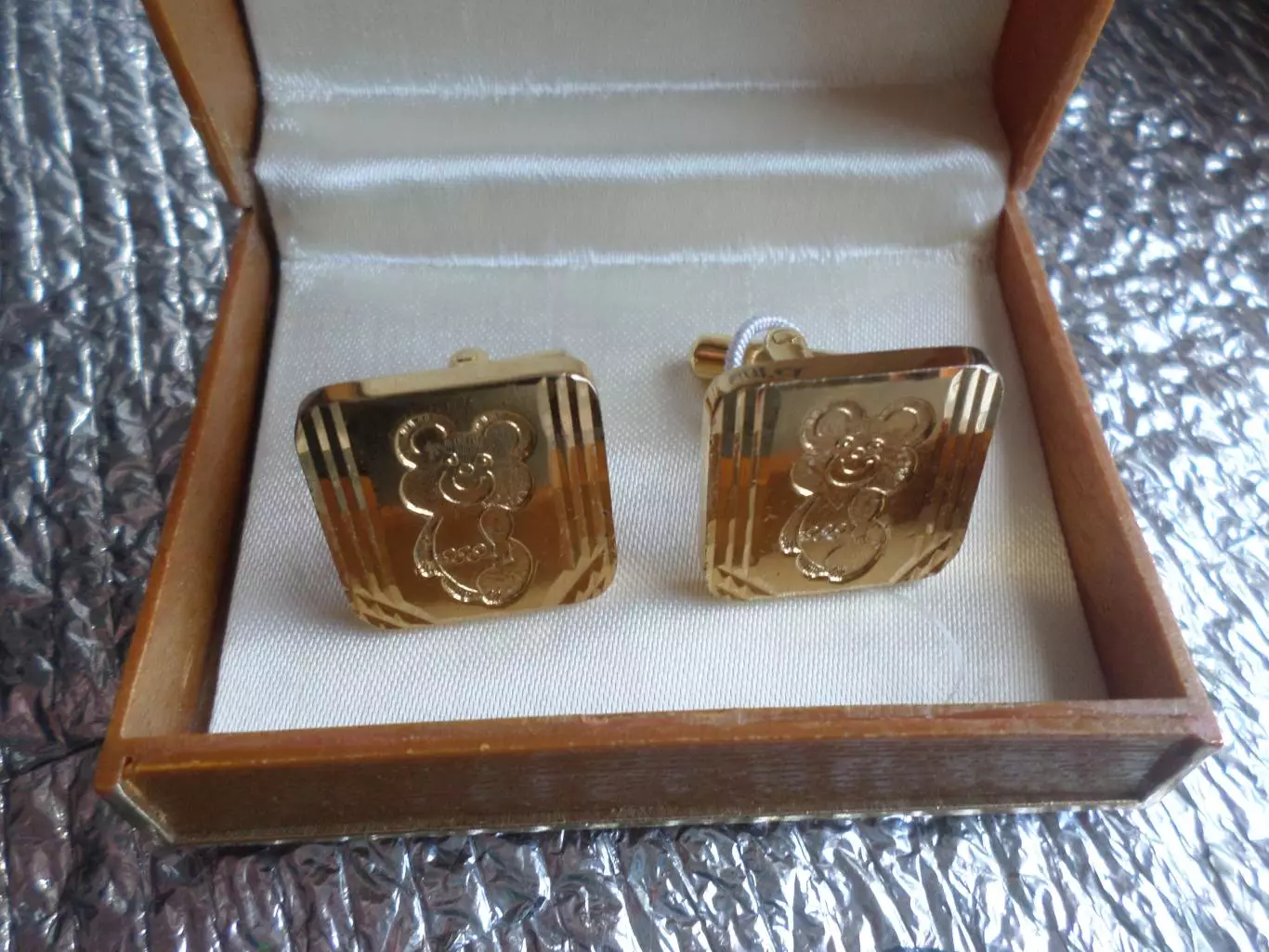 запонки Мишка олимпийский Олимпиада-80