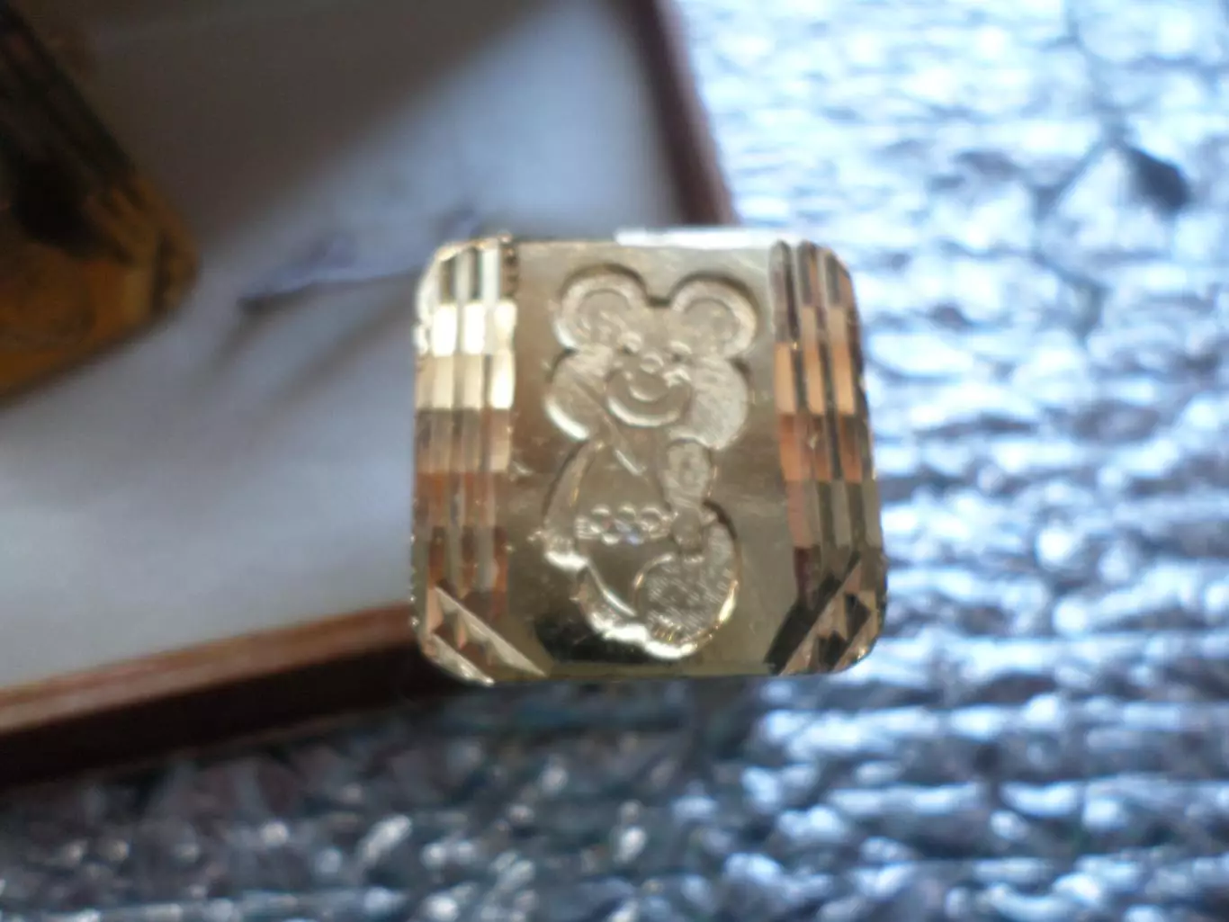 запонки Мишка олимпийский Олимпиада-80 2