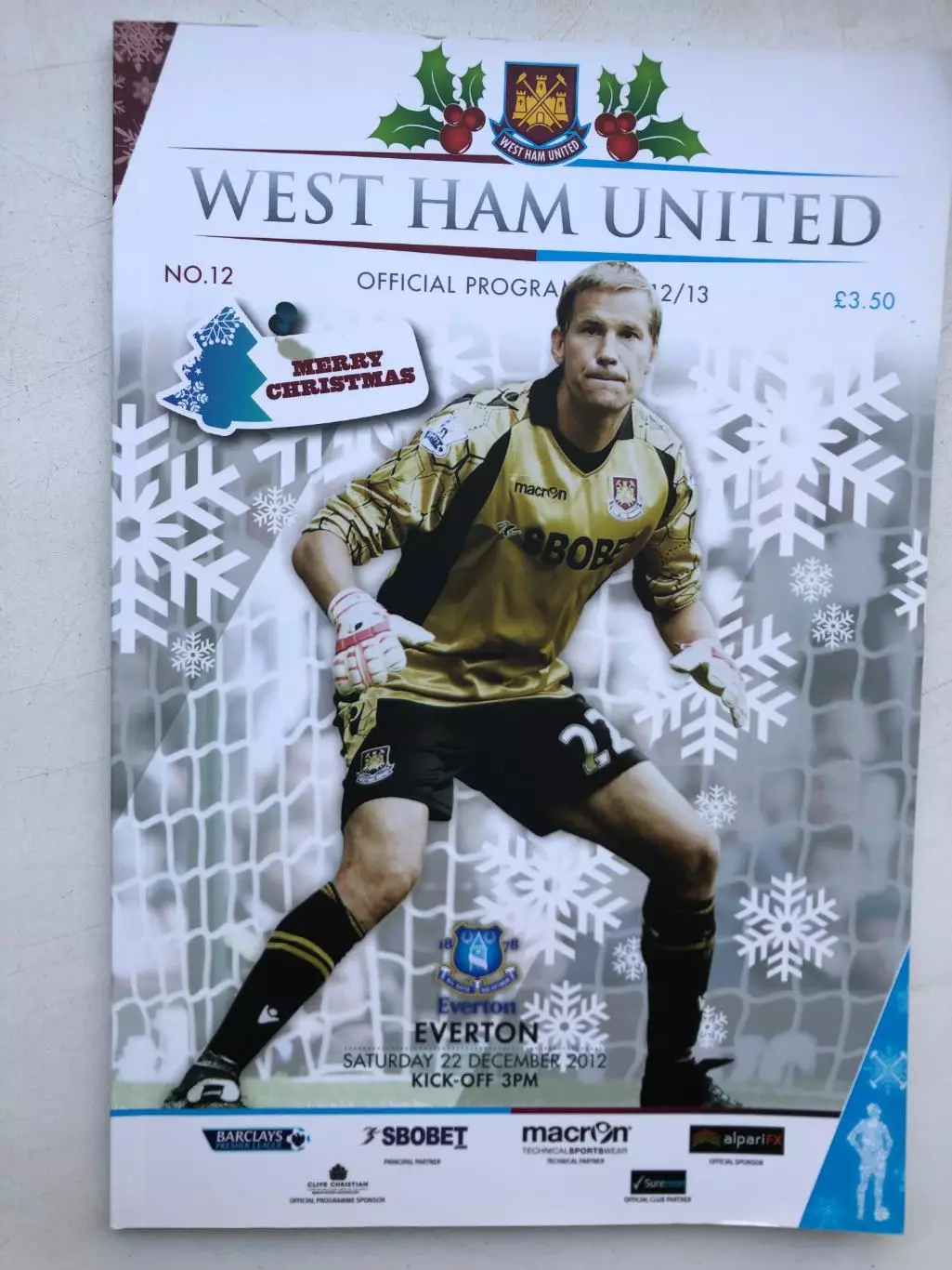 Вест Хэм - Эвертон 22.12.2012 Чемпионат Англии