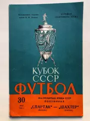 Спартак Москва - Шахтер 30.05.1980 Кубок 1/2