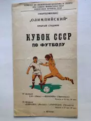 СКА Киев - Шинник23.02 Динамо Москва - Торпедо Тольятти 24.02.1981 Кубок зона