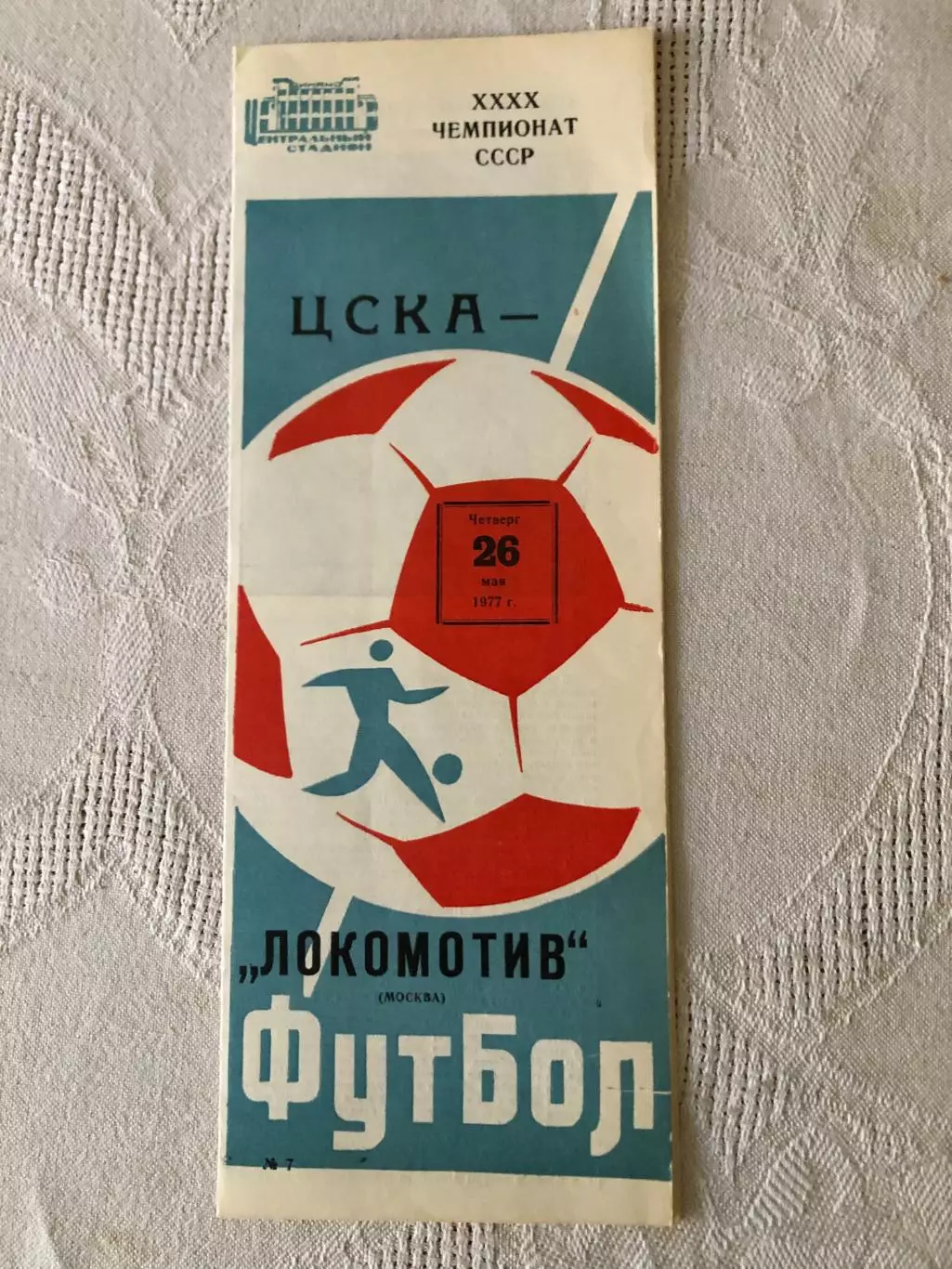 ЦСКА - Локомотив Москва 26.05.1977