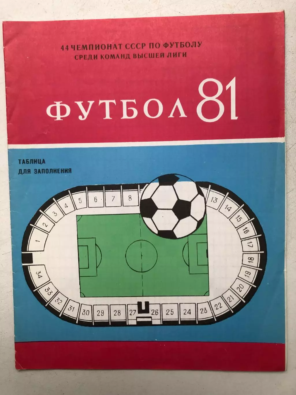 Шахтер Донецк таблица для заполнения 1981