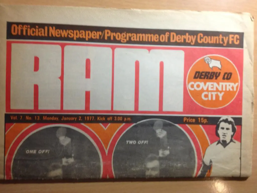 Дерби Каунти - Ковентри Сити 2.01.1977