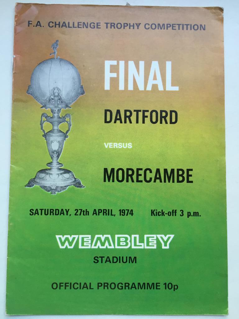 Дартфорд - Мореком 27.04.1974 финал
